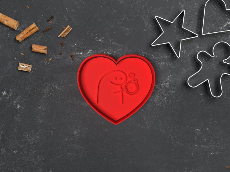 CUTTER OF COOKIES VALENTINE'S DAY VALENTINE'S DAY CUTTER