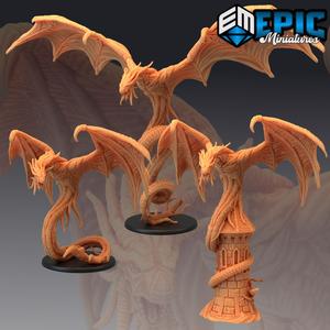 Hunting Horror Set / Flying Serpent / Lovecraft Entity / Winged Monster / Cosmic Fantasy Collection