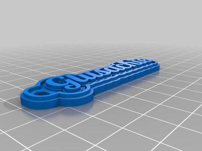 My Customized Multiline Tag or Keychain