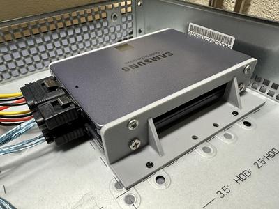 2.5 inch SSD bracket for Supermicro SC-505 1u chassis