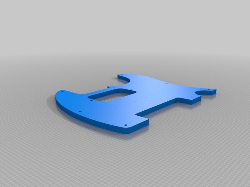 Harley Benton Telecaster HH Pickguard Template