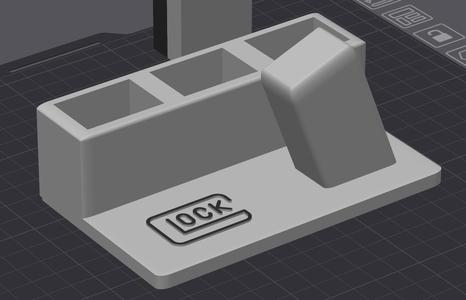 Glock Pistol and Magazine stand