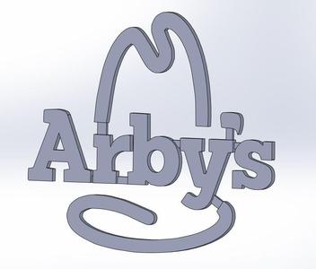 Arbys Logo Wallart