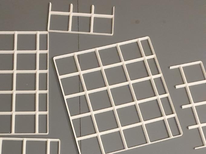 Gridfinity Simple Base, half grid - all sizes