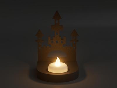 Castle candlestick 