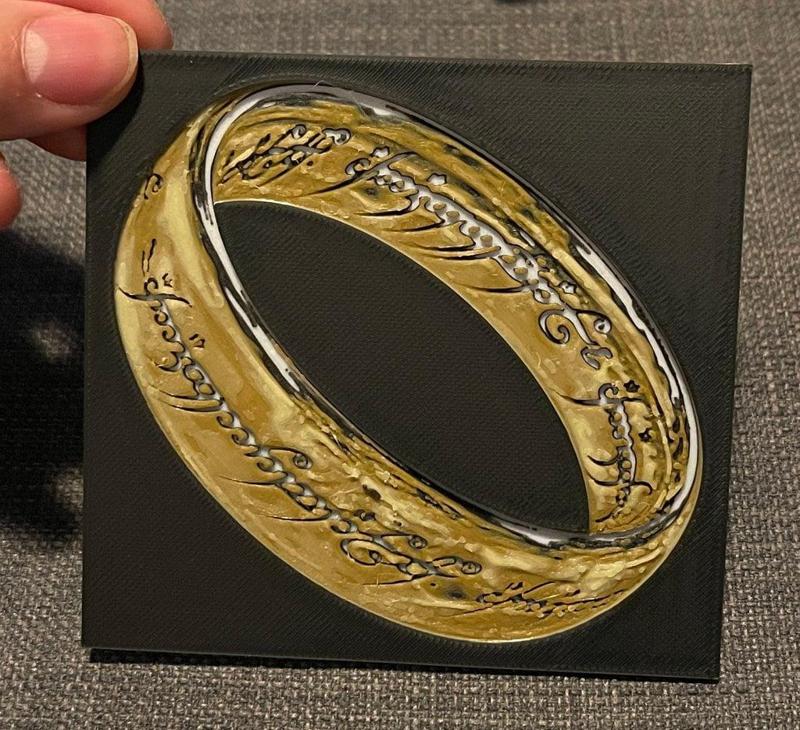 One Ring - Dual Print and Lithopane - Hueforge Print