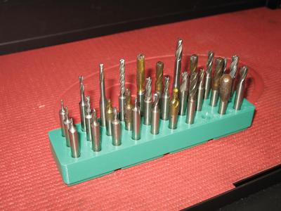 Gridfinity 4x1  1/4 inch Milling Tool Rack
