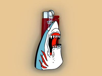 Shark lighter case