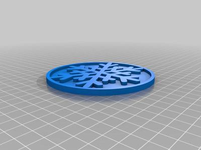 Snowflake coaster 1