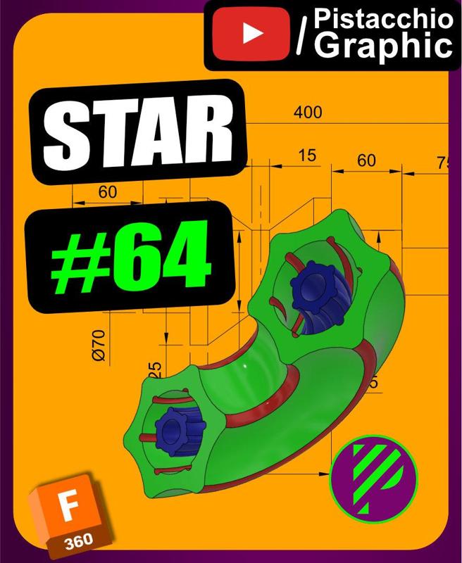 #64 Star | Fusion 360 | Pistacchio Graphic