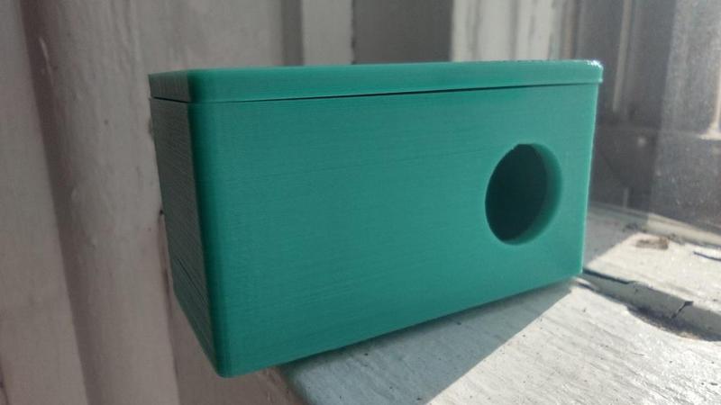 Box with a hole