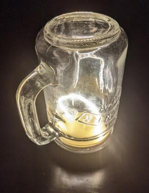 Filament Lamp in a Mason Jar