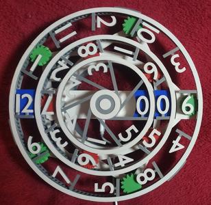 Digital Crazy Clock - 3 motors version (updated 23/06/23)