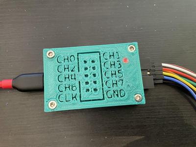 USB-C case for Cypress FX2 logic analysers (fx2lafw/Saleae/24MHz 8Ch)