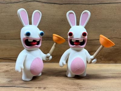 Multi-part Rabbids model, no AMS
