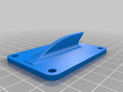RC low-profile bungee catapult hook w/base plate