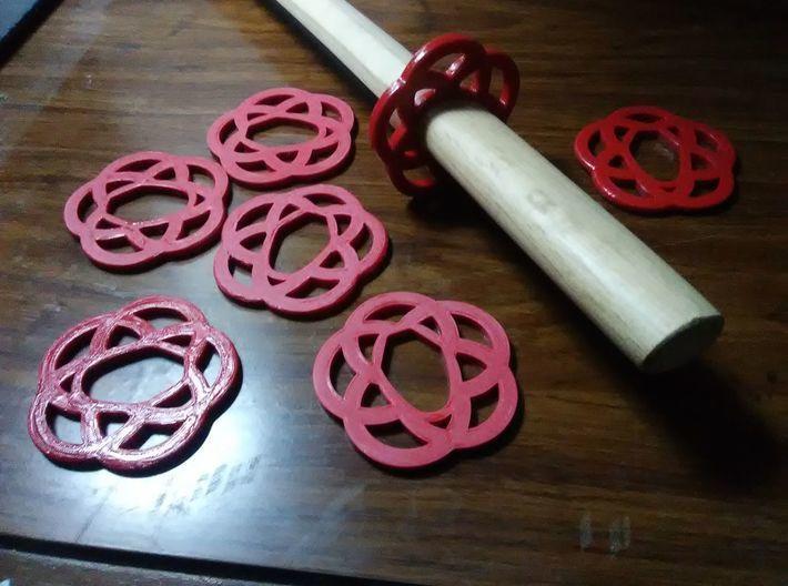 Shiden'issen Jujutsu "Go Rin" (Five Ring) Bokken-Tsuba (2019 Edition)