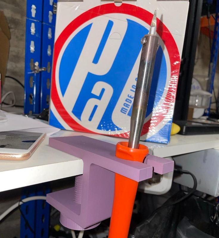 tin soldering iron holder