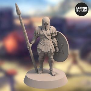 Realm of Eros Soldier with Spear - Pose 1