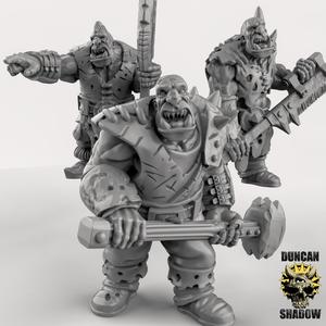 Ogres With Double handed weapons (pre Supported)