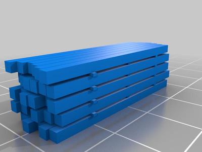 HO Scale stack of 6x6's