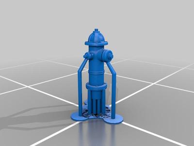 N Scale Fire hydrant
