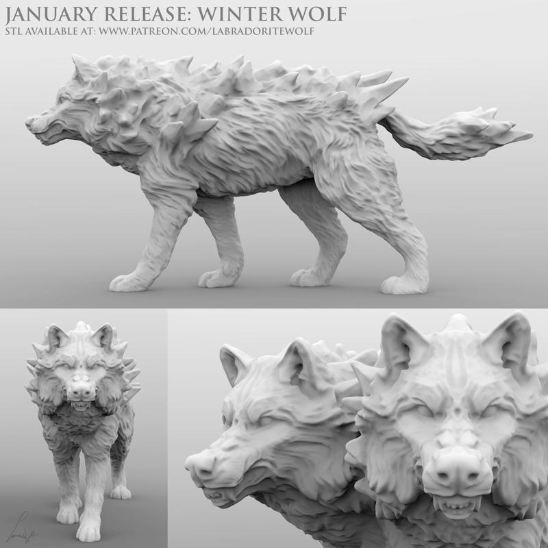 Winter Wolf (snarling)