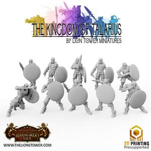 Kingdom of Talarius - Light Infantry (10  x 32 minis + Casualty)