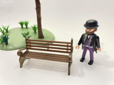 Miniature garden bench miniature Victorian dollhouse playmobil scale