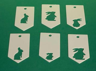 Easter bunny basket tags 