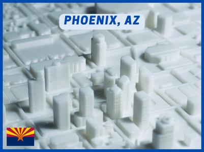 Phoenix, AZ - Tiny 3D City