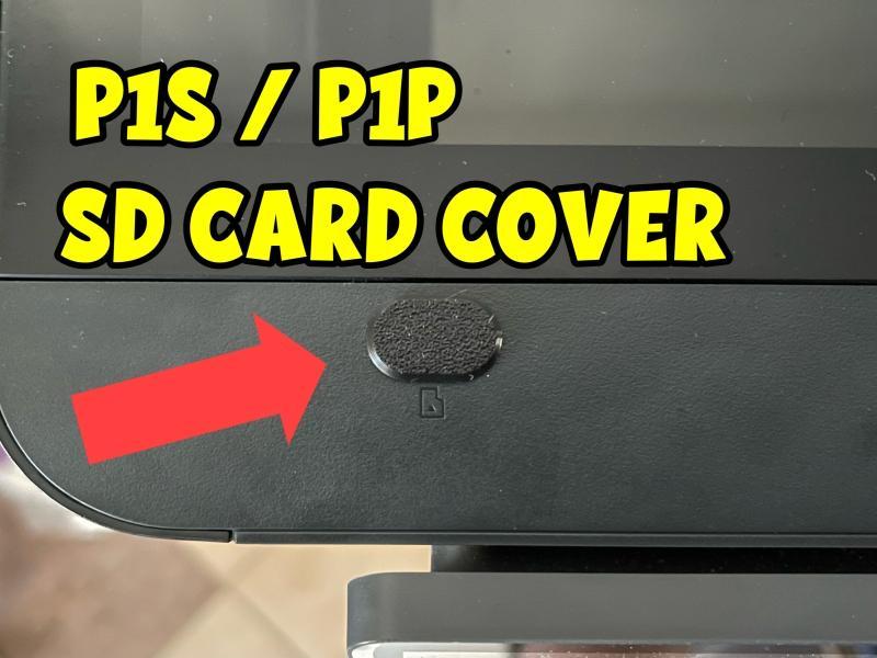 Bambu Lab P1S P1P dust cover micro SD card slot cover slot plug accessories