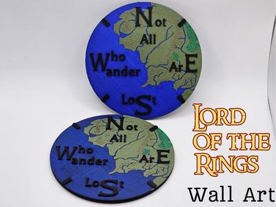 Lord of the Rings Wall Art - Compass Style