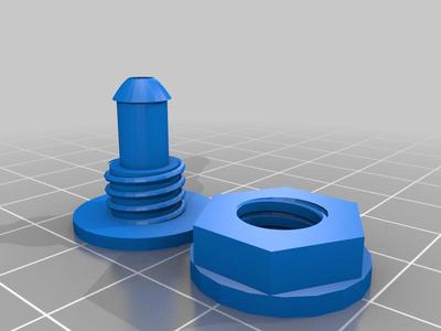Nozzle and nut