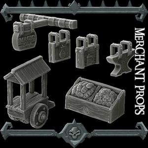 Gothic City: Merchant Props