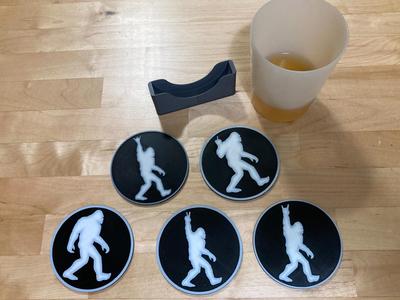 Sasquatch Coasters set of Five