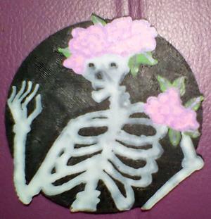multicolor skeleton on single filament printer