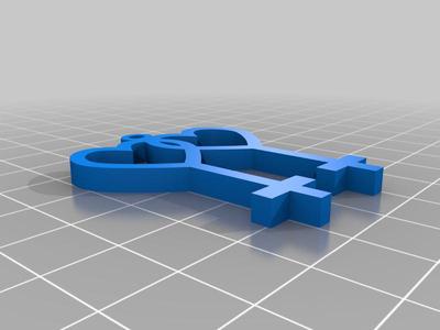 Llavero símbolo lesbico