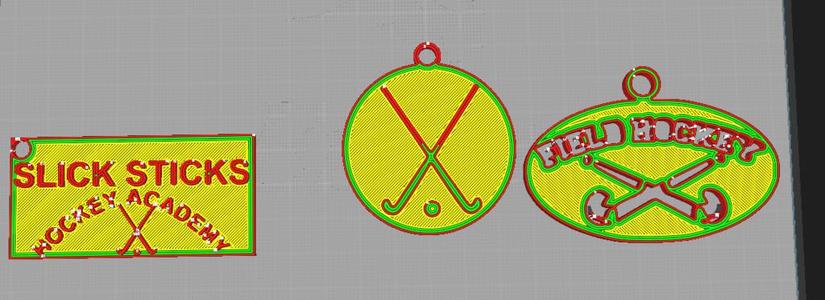 Field Hockey keychains