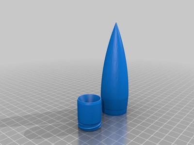 BNC_50AD Nose cone (Used on the Fliskits Stingray)