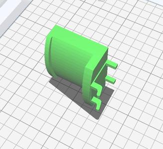 Small Peg Board Headphone Hanger - Fixed as 1 solid piece