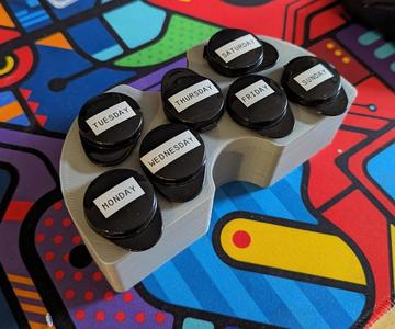 Weekly prescription pill holder