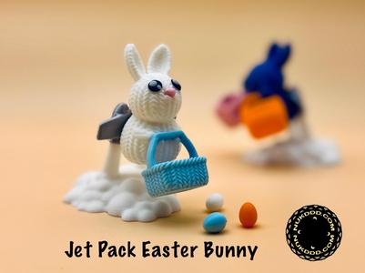 Knitted Jet Pack Easter Bunny