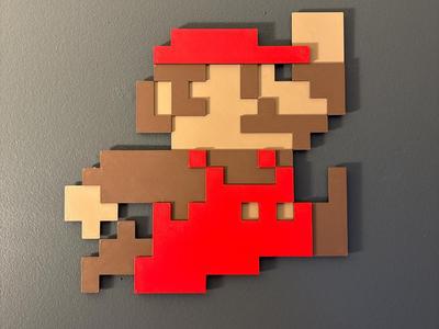 8bit Mario Wall Art