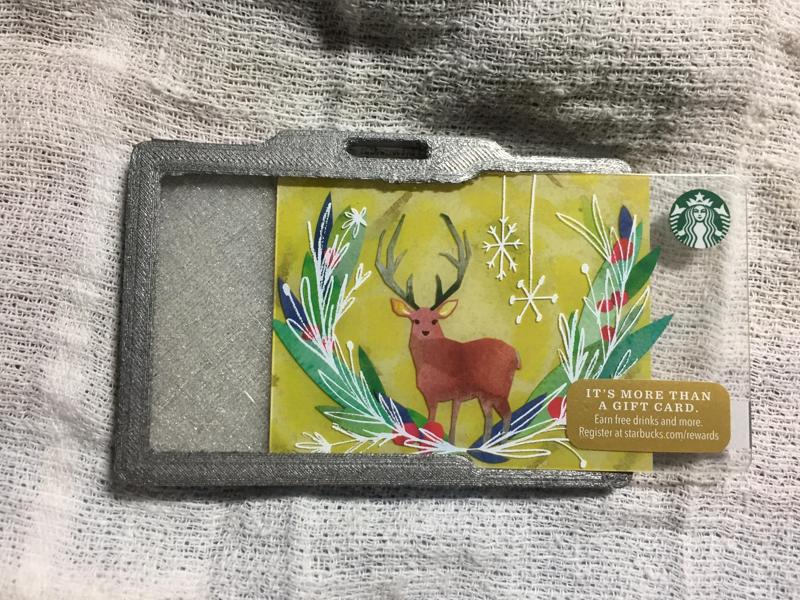 Horizontal ID Card holder (easy access)