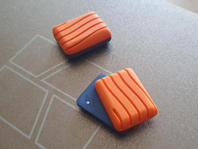 Magnetic fidget slider (with end stops)