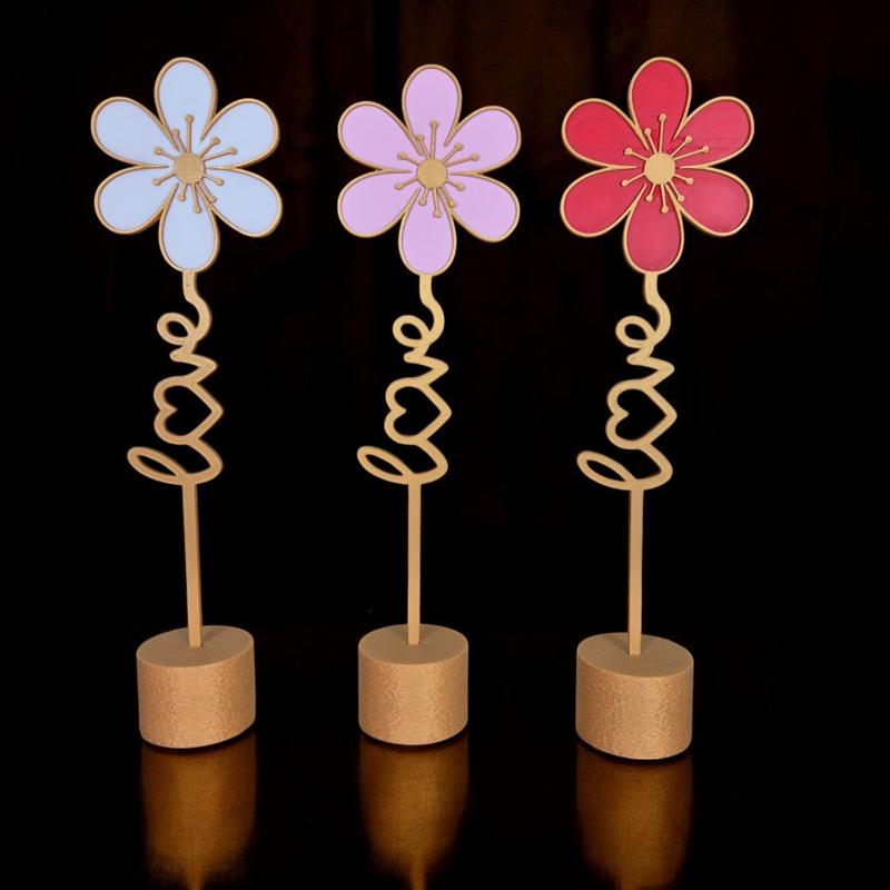 Flower with "Love" Stem (in stand)