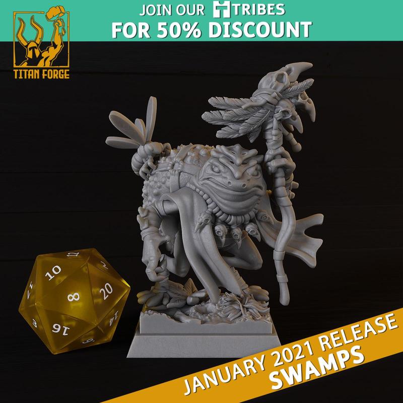 Quag The Mystic - Swamps - Titan Forge Miniatures January 2021