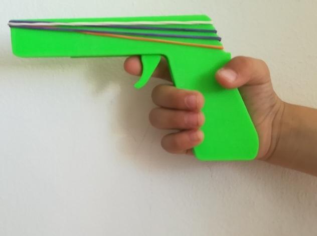 RUBBER BAND GUN - PRINT IN PLACE - 4 BAND