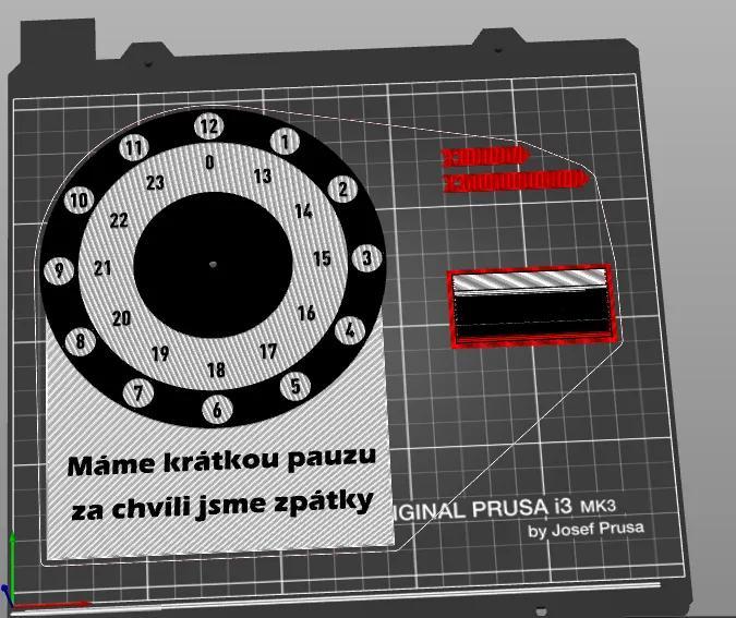 Hodiny pro stánek / bistro / prodejnu   